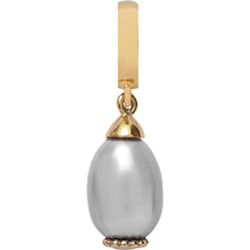 Forgyldt Grey Pearl Dream charm fra Christina Collect*